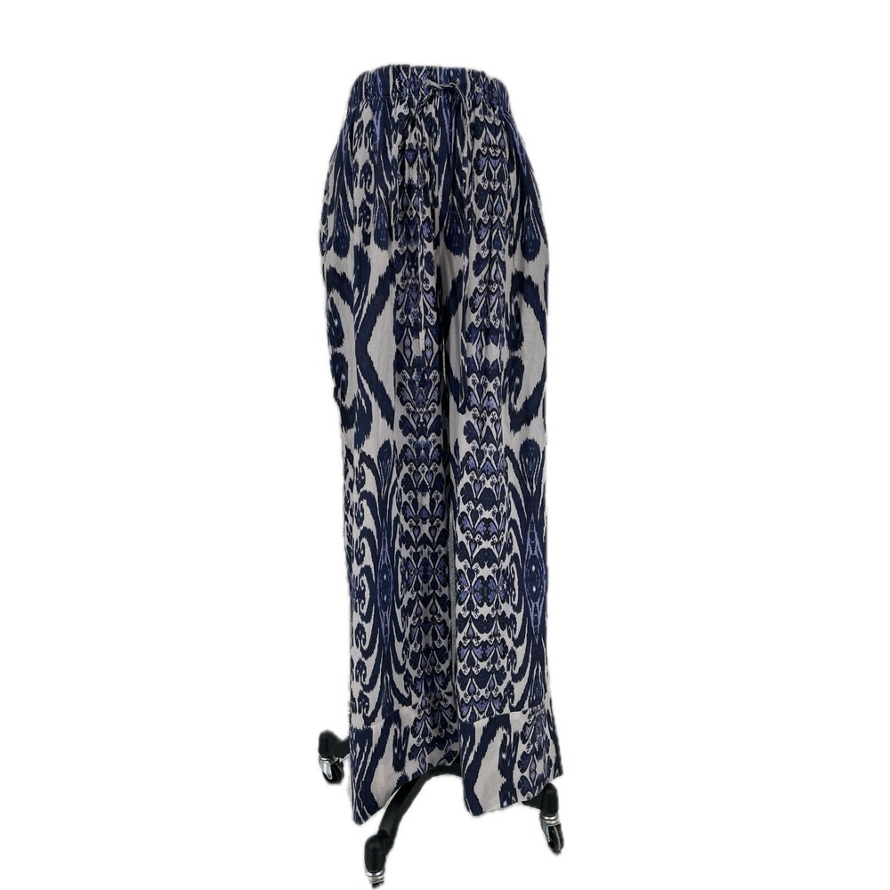 NWT Ro's Garden Women's L Wide Leg Cotton Pants Pull On Beachy Relaxed‎